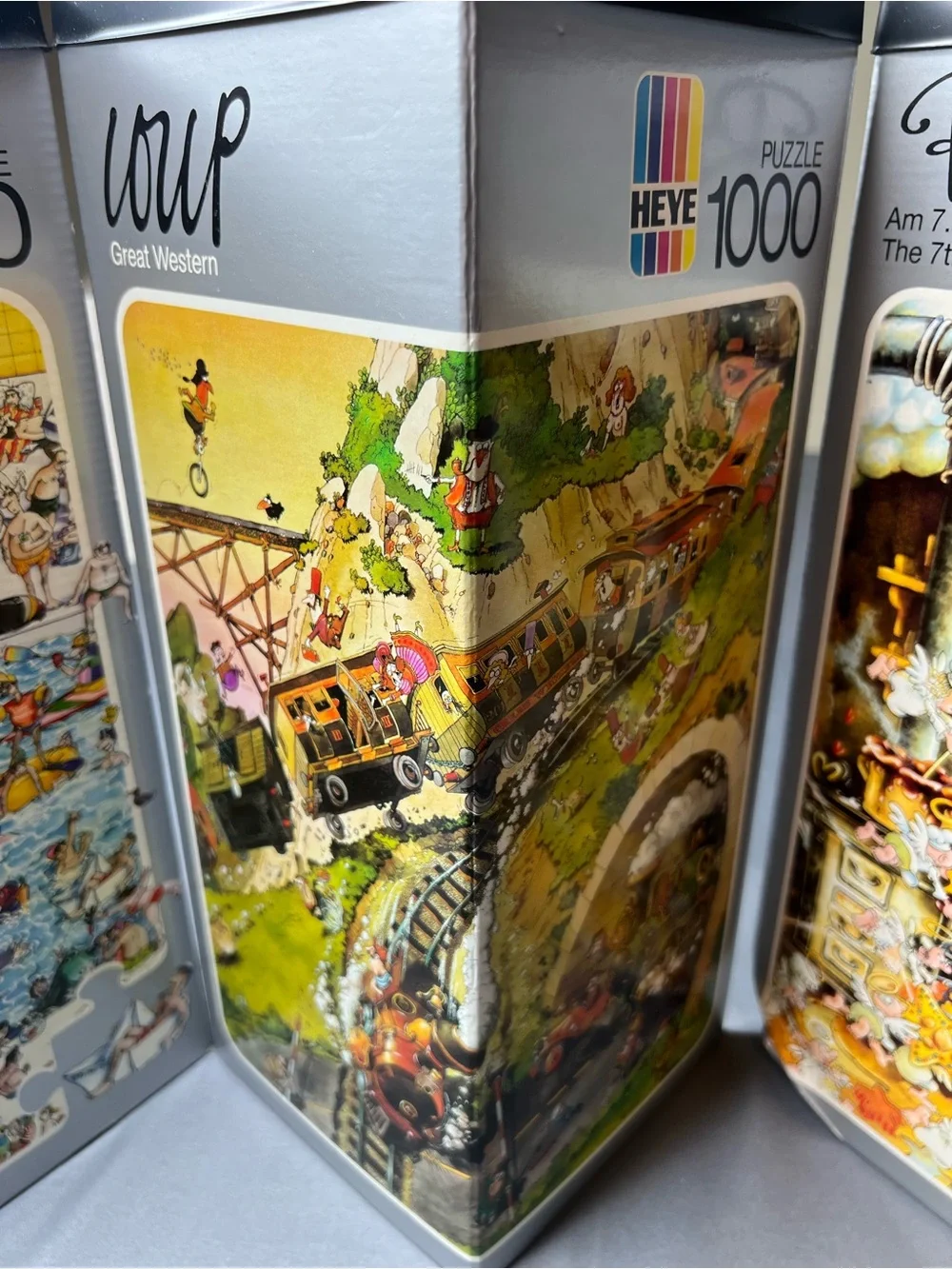 Vintage Heye German Collector Puzzle Lot Blachon Loup Ryba 500/1000 Pc